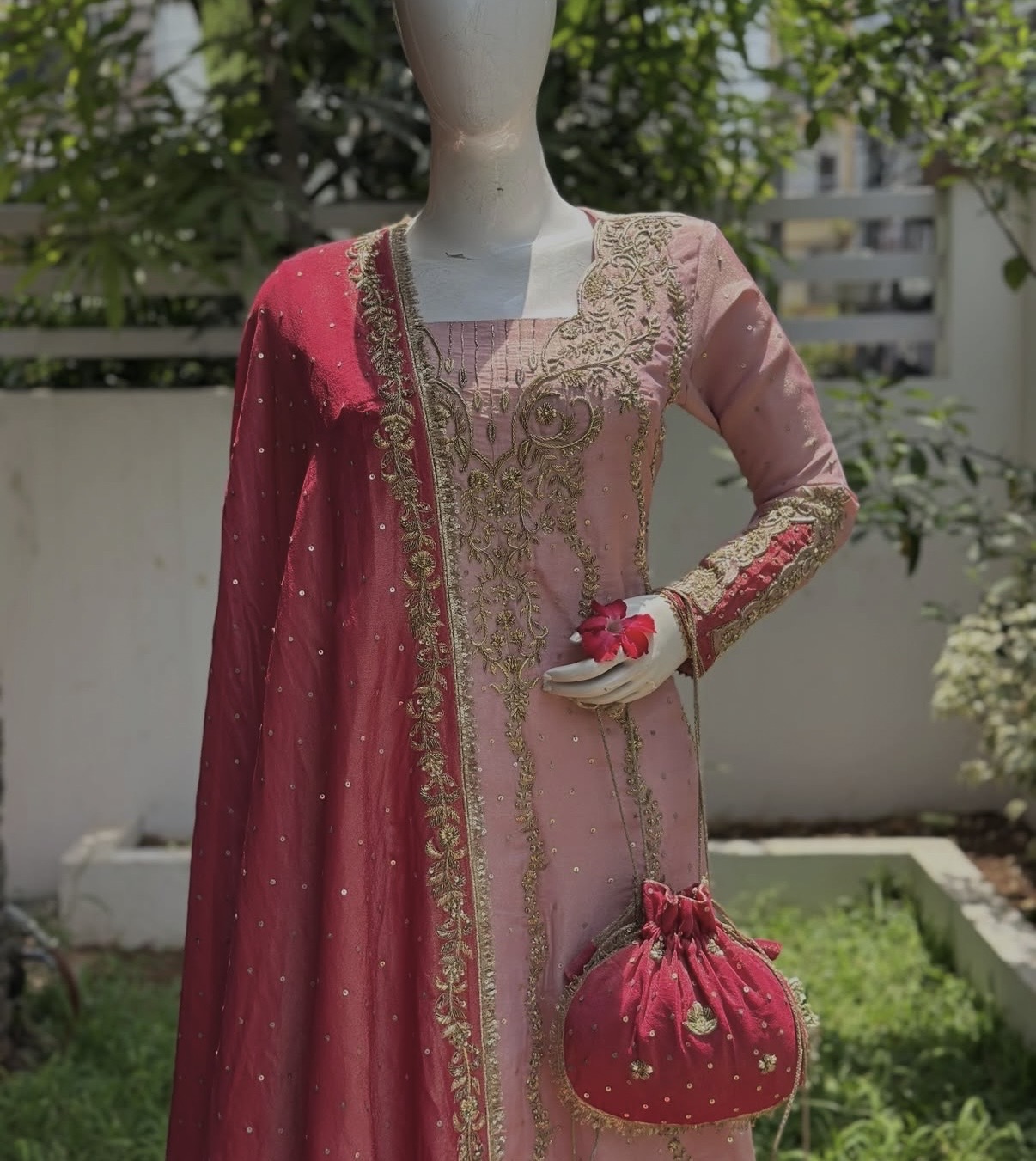 Intricate Pink Gown