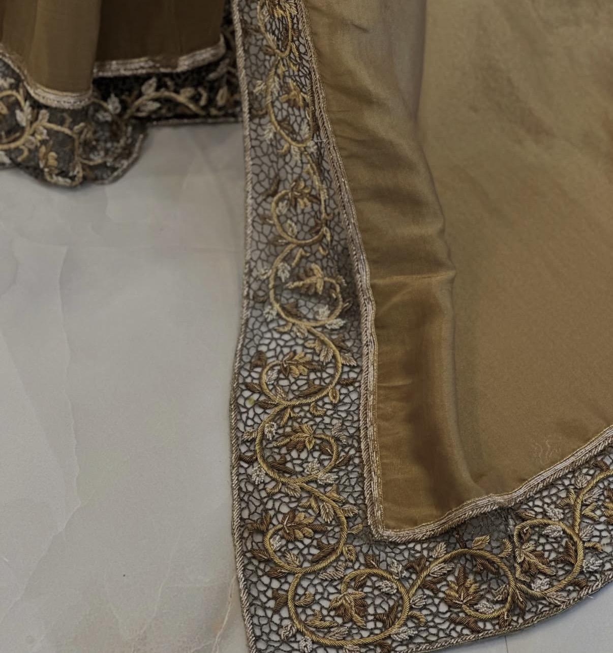 Golden Tissue Saree✨