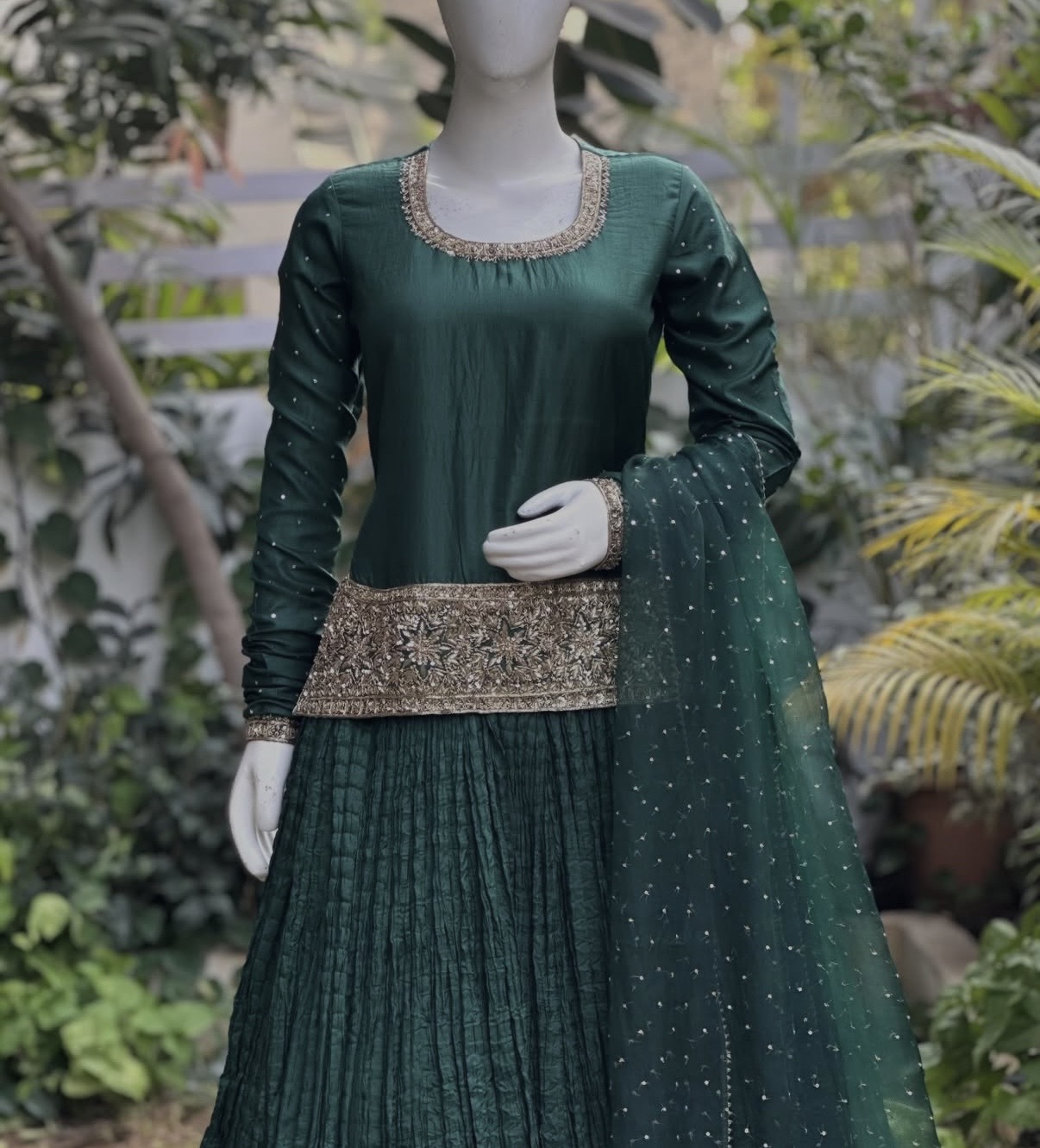Green Lengha ✨